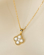 Load image into Gallery viewer, Diamond Clover Pendant and Chain Necklace