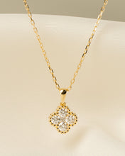 Load image into Gallery viewer, Diamond Clover Pendant and Chain Necklace