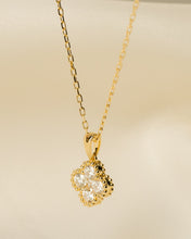 Load image into Gallery viewer, Diamond Clover Pendant and Chain Necklace