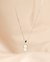 Load image into Gallery viewer, Essential Diamond Solitaire Oval Brilliant Pendant and Chain Necklace
