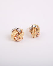 Load image into Gallery viewer, Cassia Tricolor Knot Earrings