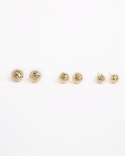 Load image into Gallery viewer, Textured Gold Studs