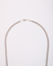 Load image into Gallery viewer, Flat Curb Chain Necklace in White Gold