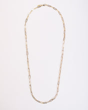 Load image into Gallery viewer, Skinny Paperclip Necklace in Yellow Gold