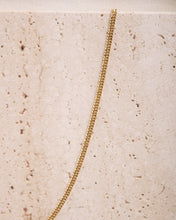 Load image into Gallery viewer, Flat Curb Chain Necklace in Yellow Gold
