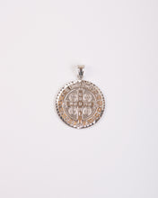 Load image into Gallery viewer, St. Benedict Pendant in White Gold