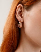Load image into Gallery viewer, Croissant Earrings in Rose Gold
