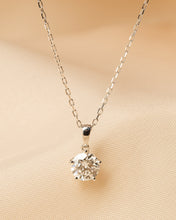 Load image into Gallery viewer, Essential Diamond Solitaire Round Brilliant Pendant and Chain Necklace
