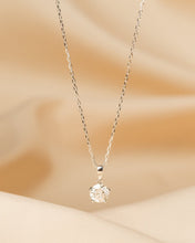 Load image into Gallery viewer, Essential Diamond Solitaire Round Brilliant Pendant and Chain Necklace
