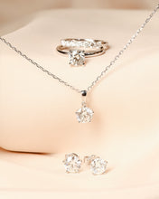 Load image into Gallery viewer, Essential Diamond Solitaire Round Brilliant Pendant and Chain Necklace
