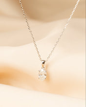 Load image into Gallery viewer, Essential Diamond Solitaire Oval Brilliant Pendant and Chain Necklace
