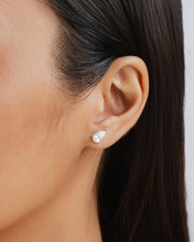 Load image into Gallery viewer, 2-Way Signature Pear Studs with Pave Halo
