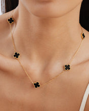 Load image into Gallery viewer, Clover Necklace in Black
