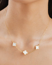 Load image into Gallery viewer, Clover Necklace in White
