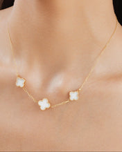 Load image into Gallery viewer, Clover Necklace in White
