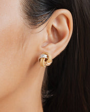 Load image into Gallery viewer, Cassia Tricolor Knot Earrings
