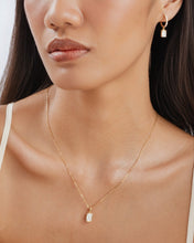 Load image into Gallery viewer, Signature Emerald Cut Dangling Hoop Earrings
