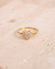 Load image into Gallery viewer, Mini Sparkling Heart Ring
