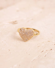 Load image into Gallery viewer, Mini Sparkling Heart Ring

