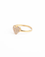 Load image into Gallery viewer, Mini Sparkling Heart Ring
