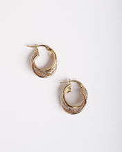 Load image into Gallery viewer, Calla Tricolor Hoop Earrings
