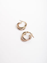 Load image into Gallery viewer, Calla Tricolor Hoop Earrings

