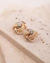 Load image into Gallery viewer, Cassia Tricolor Knot Earrings
