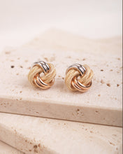 Load image into Gallery viewer, Cassia Tricolor Knot Earrings
