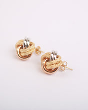 Load image into Gallery viewer, Cassia Tricolor Knot Earrings

