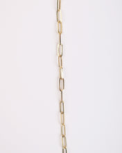 Load image into Gallery viewer, Skinny Paperclip Necklace in Yellow Gold
