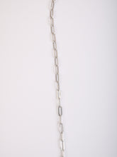 Load image into Gallery viewer, Skinny Paperclip Necklace in White Gold
