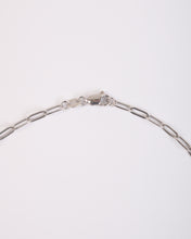 Load image into Gallery viewer, Skinny Paperclip Necklace in White Gold
