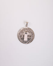 Load image into Gallery viewer, St. Benedict Pendant in White Gold
