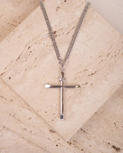 Load image into Gallery viewer, Cross Pendant in White Gold
