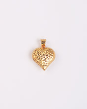 Load image into Gallery viewer, Mini Puffed Textured Heart Pendant
