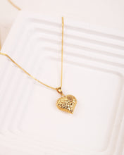 Load image into Gallery viewer, Mini Puffed Textured Heart Pendant
