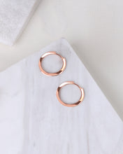 Load image into Gallery viewer, Nadine Hoop Earrings (Rose Gold)

