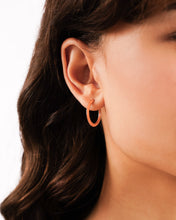 Load image into Gallery viewer, Nadine Hoop Earrings (Rose Gold)
