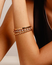 Load image into Gallery viewer, Rose Gold Bangle with Pavé
