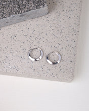 Load image into Gallery viewer, Mini Nadine Hoop Earrings (White Gold)
