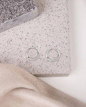 Load image into Gallery viewer, Mini Nadine Hoop Earrings (White Gold)
