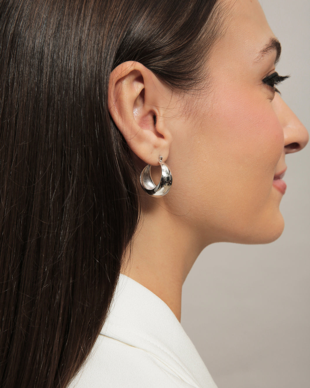 Dome Hoop Earrings