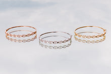 Load image into Gallery viewer, Rose Gold Bangle with Pavé
