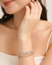 Load image into Gallery viewer, Rose Gold Bangle with Pavé
