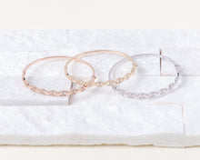 Load image into Gallery viewer, Rose Gold Bangle with Pavé
